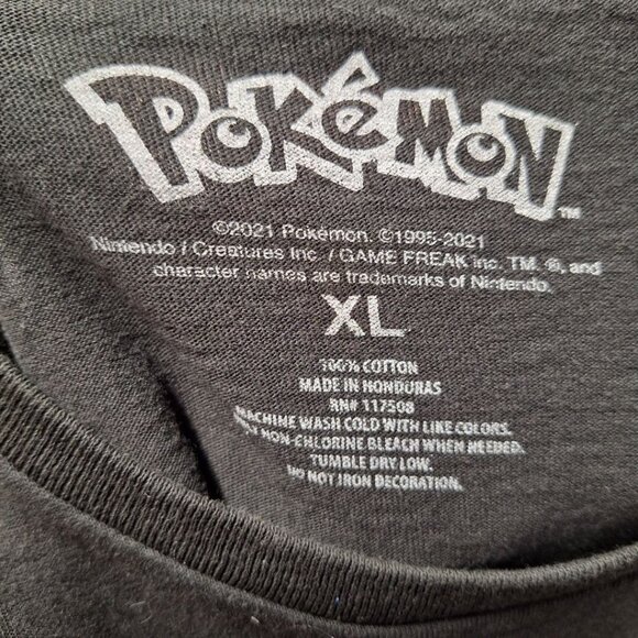 Pokémon Picachu Tee Shirt Youth XL Dark Gray Gotta Catch Em All Teen Boy - Picture 5 of 7